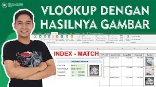 membuat rumus vlookup dengan hasilnya gambar di excel