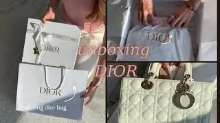 unboxing DIOR bag asmr l asmr unboxing l my sister's birthday present 🎁