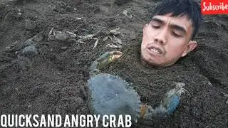 STUCK IN QUICKSAND WITH ANGRY CRAB🦀🦀😱quicksand scenario only ✌️