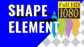 Shape Element. GREEN SCREEN animation For All.