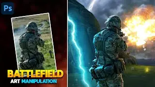 Battlefield Artwork Photo Manipulation | Photoshop Tutorial
