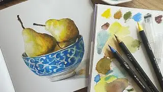 Обзор акварельных маркеров Collart