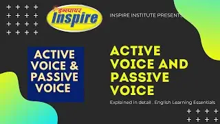 Active Voice and Passive Voice in Simple Present Tense Explanation  English learning Essentials