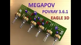 How to install Megapov 1.2.1  povray 3.6.1c Eagle 3d 