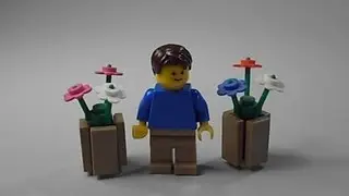 LEGO TUTORIAL | How To Build a Potted Plant