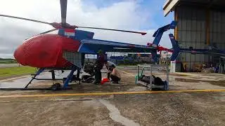 PEMASANGAN MESIN HELIKOPTER // ROLLS ROYCE 250-C20 R ENGINE INSTALLATION ON HUGHES 500