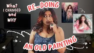 RE-DOING AN OLD DIGITAL PAINTING (cause I hated it...)