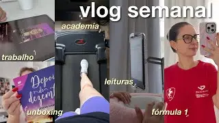 VLOG 💜 voltando pra academia, leituras da semana, livro recebido, trabalho, fórmula 1 & mais!