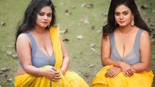 Outdoor Saree Fashion Video I Yellow Chiffon Saree I Vaani I Sareelover I Dilse I 2025
