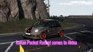 Boosted Abarth 595 holding it's own at Akina Hillclimb - Assetto Corsa