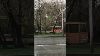 Грузовой трамвай Г-6 457 направляется на ул. Дзержинского #пермь #пермскийкрай #трамвай