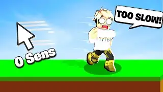 Can you WIN a Game with ZERO SENSITIVITY (Roblox Bedwars)