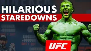 10 More Ridiculously Hilarious Pre-Fight Staredowns
