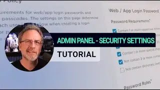 Admin Panel - Security Settings - xMatters Support