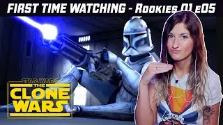 Star Wars: The Clone Wars REACTION - Rookies S01 E05 | First Time Watching
