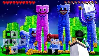 Testei os ADDONS MODS do HUGGY WUGGY REAL do POPPY PLAYTIME no MINECRAFT! (BUGUEI O HUGGY)