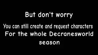 Some more things before decranesworld Releases