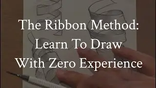 How to Draw 3D Curves Using The Ribbon Method• Drawing For Beginners With Zero Experience