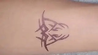 New tribal tattoo design using pen