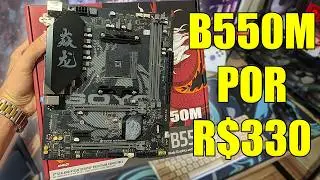 B550M mais BARATA DO MERCADO!? Unboxing da B550M SOYO do ALIEXPRESS