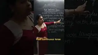 Past continuous tense