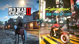 Red Dead Redemption 2 PC vs Cyberpunk Phantom Liberty PC - Graphics and Details Comparison