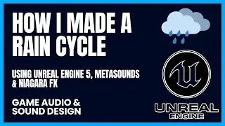 Rain Cycle, Using Unreal Engine 5, Metasounds & Niagara FX