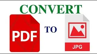 How to make pdf of photos || How to Convert pdf file to jpg file