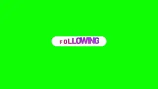 2023 Instagram Follow Button | Green Screen | Green BackGround Screen (No Copyright)