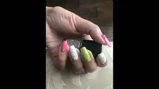 Easiest way to use Glitter nail paint...Bitzy Glitter polish (Funky Melon 812280)..!!