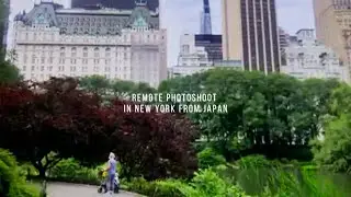 Remote photoshoot in New York from Japan