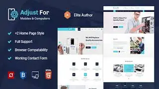 Adjust for - Mobile Phone Repair And Laptop Repair HTML Template | Themeforest Website Templates
