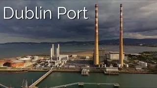 DUBLIN Port [POOLBEG Powerstation] | Ireland | 4K Aerial Film
