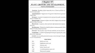 ||11 standard ||biology notes of ||Growth and development||