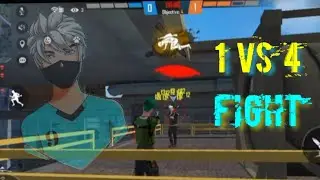 1 vs 4 fight 🦋 garena free fire🔥