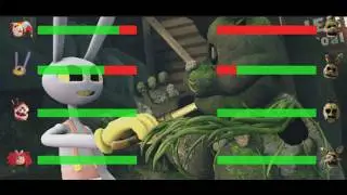 FNAF GOLEM ANIMATRONICS  vs The Amazing Digital Circus animation with HEALTHBARS