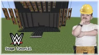 How to build WWE current stage setup! (Minecraft Tutorial)