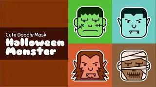 Praktek Pen, Shape Tool & Pathfinder di Adobe Illustrator | Cute Halloween Monster