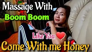 Pattaya Thai MASSAGE ASMR | Thai Foot massage street pattaya | So funny 🤣 Girl