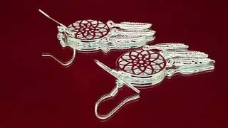 Висячие серьги "Ловец снов"