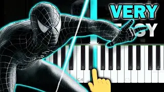 Spider-Man 3 - Black Suit Theme - VERY EASY Piano tutorial