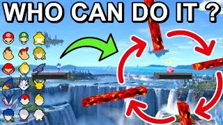 Who Can Dodge The Rotating Lava Blocks ? - Super Smash Bros. Ultimate