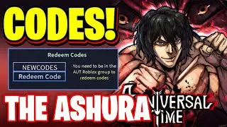 THE ASHURA! NEW ALL WORKING ASHURA UPDATE CODES FOR A UNIVERSAL TIME! ROBLOX AUT CODES