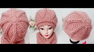 Diamond beret crochet tutorial