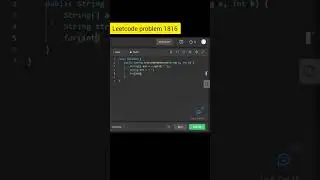 Leetcode problem Truncate sentence #leetcode #java #shorts