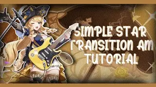Simple star transition alight motion tutorial #18 | yuwi