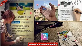 Facebook profile screenshot photo editing || Facebook profile photo editing picsart