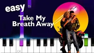 Take My Breath Away by Berlin (Top Gun) EASY PIANO TUTORIAL