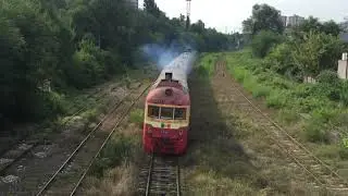 Дизель-поезд Д1-798 / D1-798 DMU + Тепловоз ЧМЭ3-3872 / Diesel locomotive CME3-3872 [CFM]