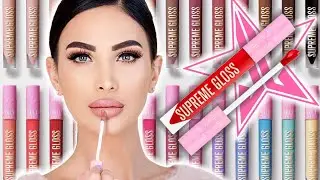 I tried on ALL 28 of the NEW Jeffree Star Supreme Gloss shades and THESE are my thoughts